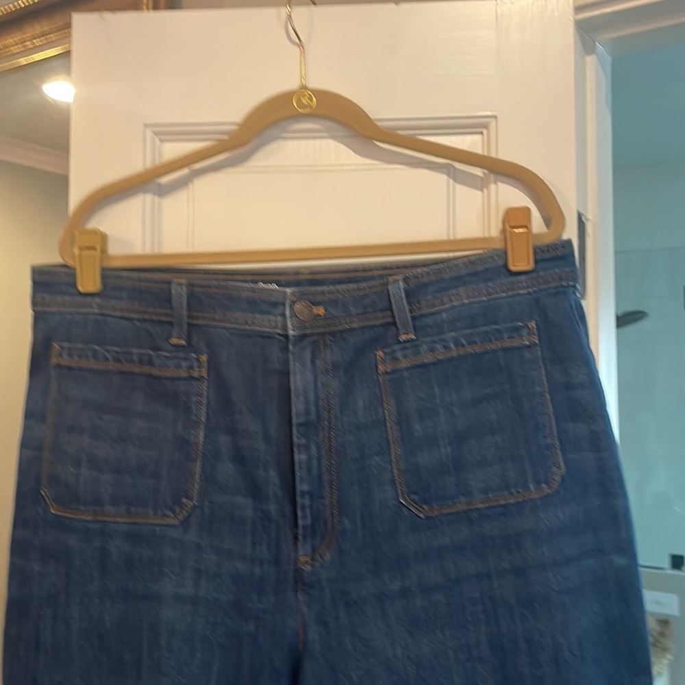 Talbots Flawless High Waist Wide Leg Crop Jean in size 18 Curvy